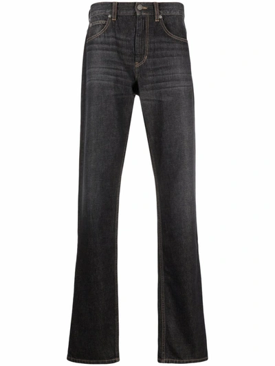 Isabel Marant Straight-leg Mid-wash Jeans In Black