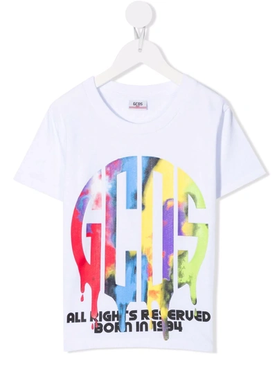 Gcds Logo-print T-shirt In 白色