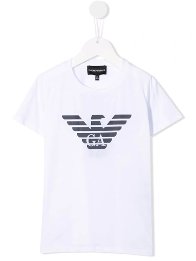 Emporio Armani Logo-print T-shirt In 白色