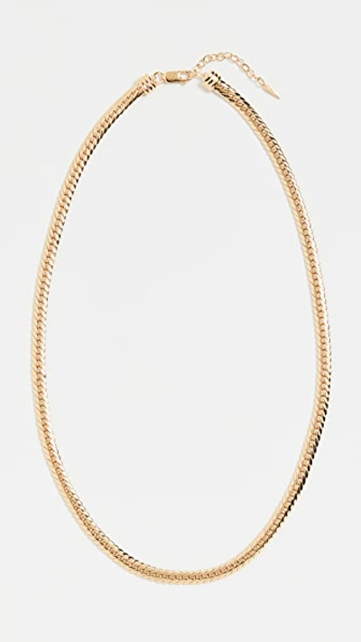 Missoma Flat Snake Chain Necklace 18ct Gold Plated Vermeil