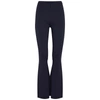 DION LEE COLLAGE NAVY FLARED STRETCH-JERSEY LEGGINGS,4103063