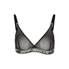 Off-white Logo-band Triangle Bra In Black