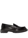 ADIEU PENNY-SLOT LEATHER LOAFERS