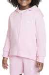 Nike Kids' Club Fleece Hoodie In Pink Foam /white