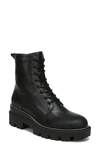 Sam Edelman Garret Lug-sole Leather Combat Boots In Black