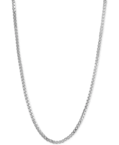 Giani Bernini Adjustable 16"- 22" Box Link Chain Necklace In 18k Gold-plated Sterling Silver, Created For Macy's (