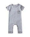 EARTH BABY OUTFITTERS BABY BOYS OR BABY GIRLS SHORT SLEEVE ROMPER