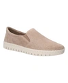 Bella Vita Avianna Slip-on Sneaker In Almond Kid Suede Leather