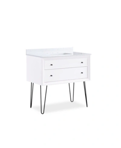 Dorel Living Agnes Bathroom Vanity In White