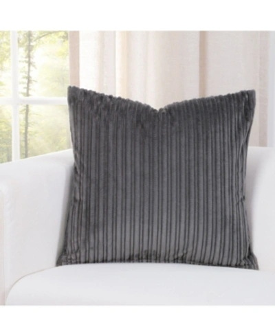 Siscovers Downy Decorative Pillow, 20" X 20" In Dk Gray