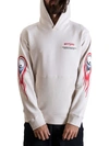 Enterprise Japan Asteroid Sleeve Print Hoodie In White