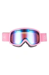 Smith Drift 180mm Snow Goggles In Flamingo / Blue Sensor Mirror