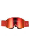 Smith Squad Mag(tm) 190mm Chromapop(tm) Snow Goggles In Clay Red Chromapop Mirror