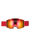 Smith Sport I/o 182mm Snow Goggles In Lava Chromapop Sun Red