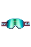 Smith Squad 180mm Chromapop(tm) Snow Goggles In Snorkel Green Mirror