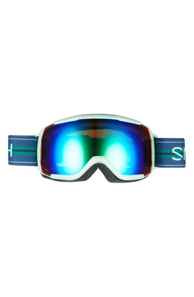 Smith Grom Snow Goggles In Bermuda Green Sol-x Mirror