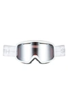 Smith Drift 180mm Snow Goggles In White / Ignitor Mirror
