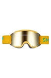 Smith Squad 180mm Chromapop™ Snow Goggles In Saffron Black Gold Mirror