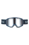 Smith Drift 180mm Snow Goggles In French Navy / Ignitor Mirror
