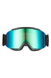 Smith Squad 180mm Chromapop™ Snow Goggles In Black Chromapop Green Mirror