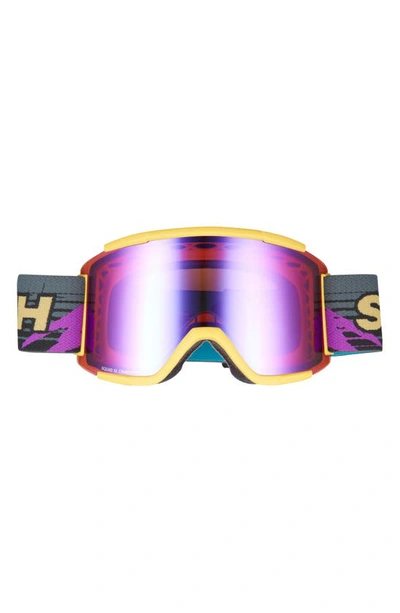 Smith Squad Xl 185mm Snow Goggles In Citrine Archive Violet