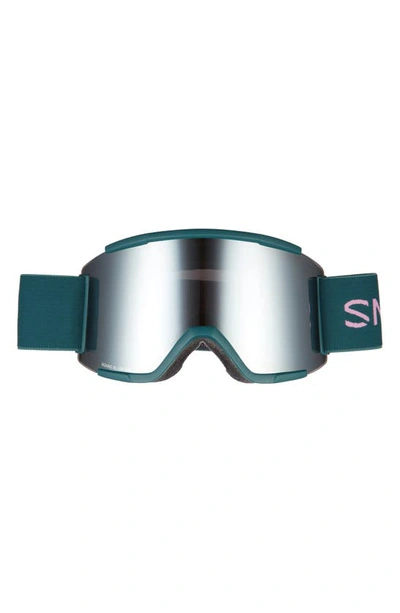Smith Squad Xl 185mm Snow Goggles In Everglade Platinum