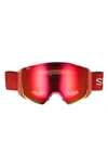 Smith 4d Mag 203mm Snow Goggles In Clay Red Landscape Mirror