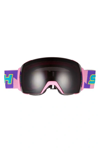 Smith I/o Mag Xl 230mm Snow Goggles In Flamingo Sun Black