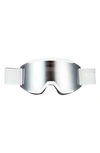 Smith Squad 180mm Chromapop™ Snow Goggles In White Vapor Platinum