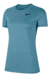 Nike Dry Legend Training Tee In Cerulean/ Light Silver