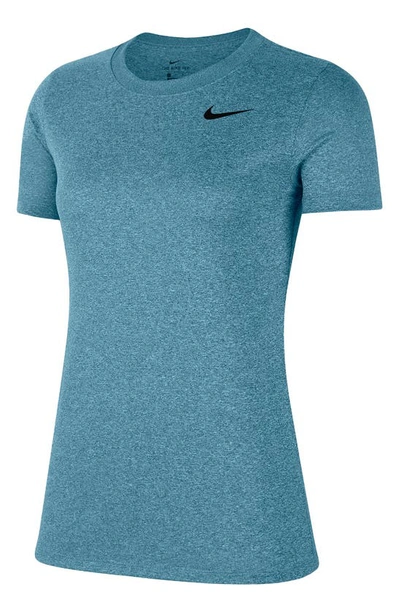 Nike Dry Legend Training Tee In Cerulean/ Light Silver