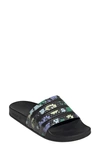Adidas Originals Adidas Women's Adilette Slide Sandals In Core Black/ Black/ Black