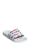 Adidas Originals Adidas Women's Adilette Slide Sandals In White/ White/ White
