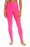 Alo Yoga Airbrush High-rise Stretch-woven Leggings In Neon Pink