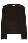 The Row Black Sherman Long Sleeve T-shirt