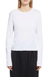 The Row Kabira Oversized Brushed Cotton-jersey T-shirt In White
