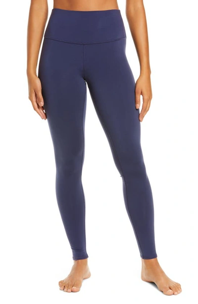 Alo Yoga Airbrush High-waist Sport Leggings In Navy