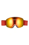 Smith Skyline 215mm Chromapop Snow Goggles In Merlot Platinum