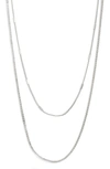 Jenny Bird Surfside Layered Chain Necklace In Silver