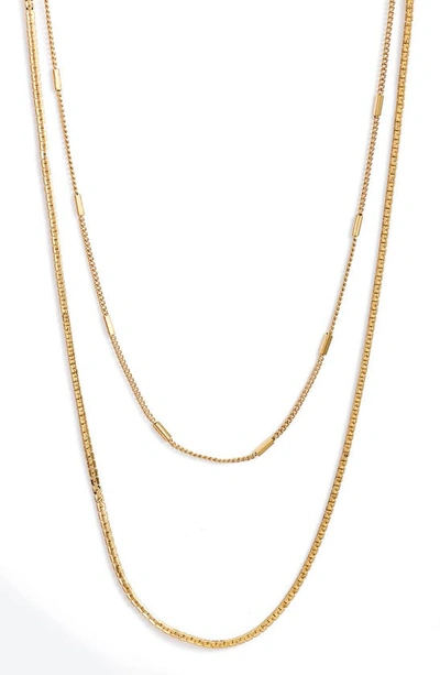 Jenny Bird Surfside Duo Chain Necklace Gold