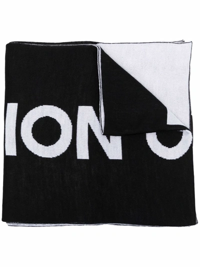 Vision Of Super Black Logo-print Scarf