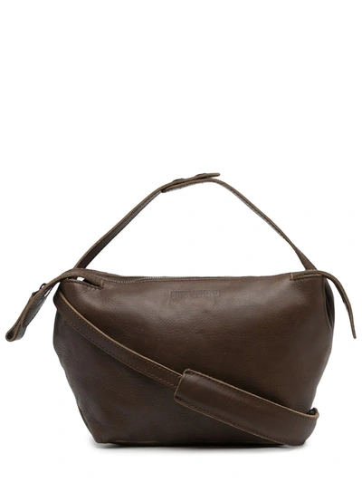 Uma Wang Zipped Shoulder Bag In Brown