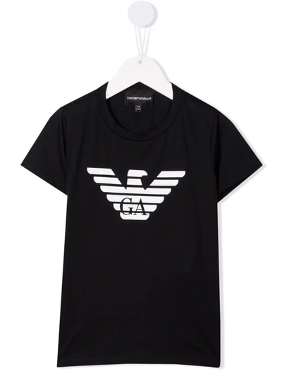 Emporio Armani Logo-print T-shirt In 蓝色