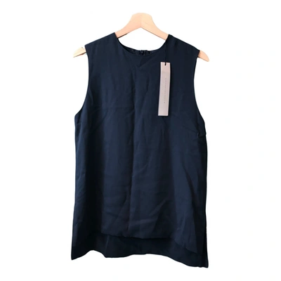 Pre-owned Victoria Beckham Blouse In Navy
