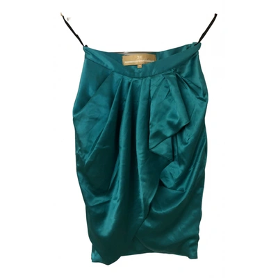 Pre-owned Elisabetta Franchi Skirt In Green