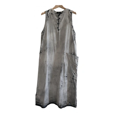 Pre-owned Y's Maxi Dress In Grey