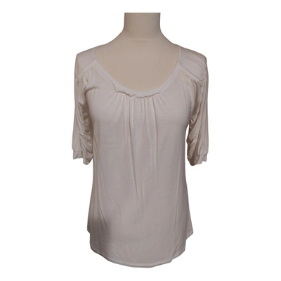 Pre-owned Max Mara T-shirt In White