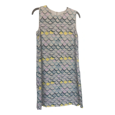 Pre-owned M Missoni Silk Mid-length Dress In Multicolour