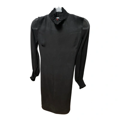 Pre-owned Tamara Mellon Silk Mid-length Dress In Black