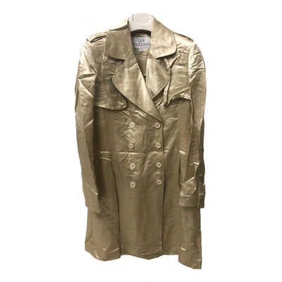 Pre-owned Gai Mattiolo Linen Suit Jacket In Gold
